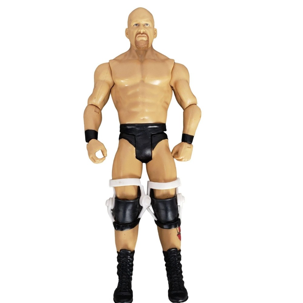 WWE Stone Cold Steve Austin Mattel 2017 Action Figure With Knee Braces